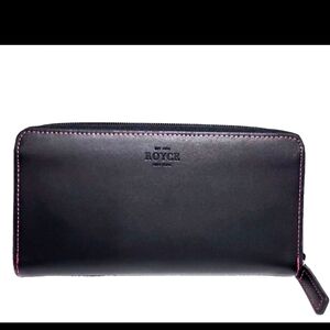 Royce RFID Blocking Continental Wallet • Black & Wildberry• New in Box!